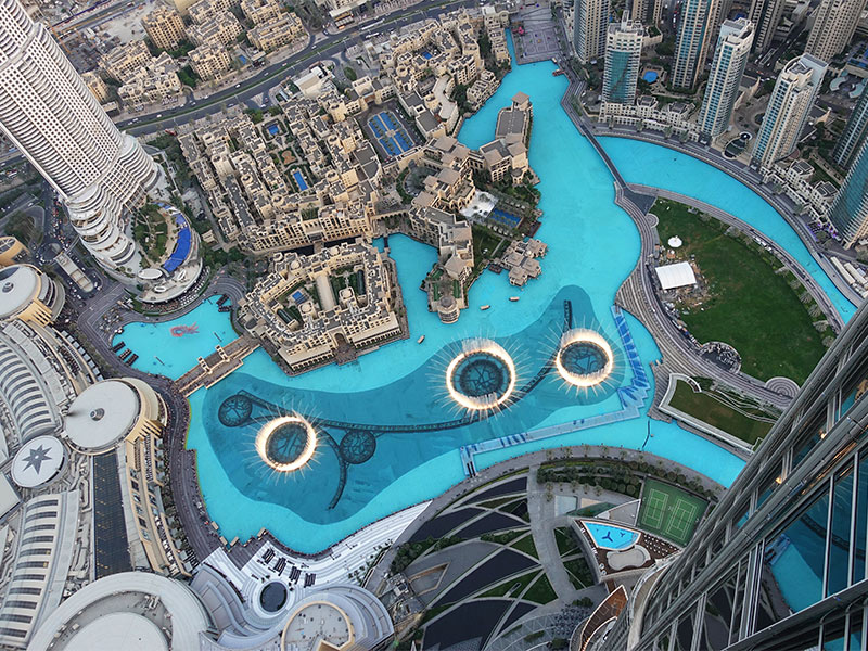 آبنمای دبی- برج خلیفه
